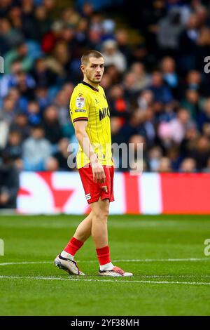 Hillsborough Stadium, Sheffield, Angleterre - 2 novembre 2024 Giorgi Chakvetadze (8) de Watford - pendant le match Sheffield Wednesday v Watford, EFL Championship, 2024/25, Hillsborough Stadium, Sheffield, Angleterre - 2 novembre 2024 crédit : Arthur Haigh/WhiteRosePhotos/Alamy Live News Banque D'Images