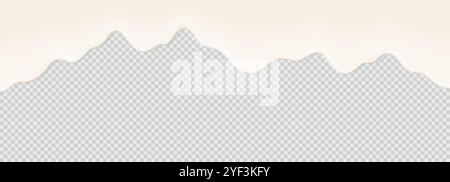 Yaourt, lait ou crème surface liquide crémeux coulant fond. Illustration de Vecteur