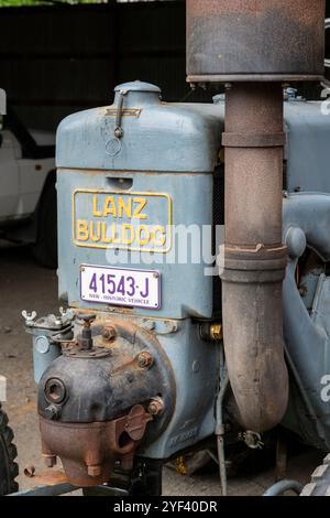 Tracteur Lanz Bulldog vintage au Glen Innes Showground, dans le nord de la nouvelle galles du Sud, australie Banque D'Images