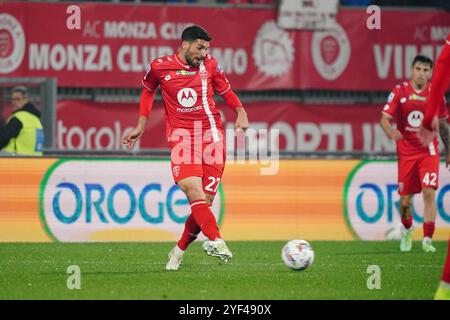 Monza, Italie. 2 Nov 2024. Mattia Valoti (AC Monza) lors du championnat italien Serie A match de football entre AC Monza et AC Milan le 2 novembre 2024 au stade U-Power de Monza, en Italie. Crédit : Luca Rossini/E-Mage/Alamy Live News Banque D'Images