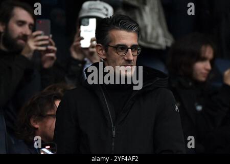 Paris, France. 02 novembre 2024. Jeremy Redler participe au match de football français L1 entre le Paris Saint-Germain et le RC Lens au stade du Parc des Princes à Paris le 2 novembre 2024. Photo de Firas Abdullah/ABACAPRESS. COM Credit : Abaca Press/Alamy Live News Banque D'Images