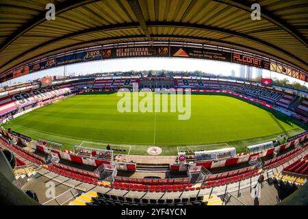 Rotterdam, pays-Bas. 03 Nov, 2024. ROTTERDAM, 03-11-2024, Stadium 'Het Kasteel', saison 2024/2025, Football, Eredivisie . Match entre Sparta et Utrecht . Vue d'ensemble crédit stade : Pro Shots/Alamy Live News Banque D'Images