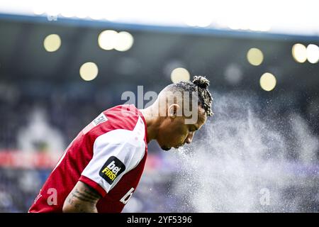 Genk, Belgique. 03 Nov, 2024. Tjaronn Chery d'Anvers photographié avant un match de football entre le KRC Genk et le Royal Antwerp FC, dimanche 03 novembre 2024 à Genk, le 13e jour de la saison 2024-2025 de la première division du championnat belge 'Jupiler Pro League'. BELGA PHOTO TOM GOYVAERTS crédit : Belga News Agency/Alamy Live News Banque D'Images