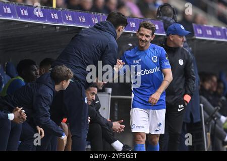 Genk, Belgique. 03 Nov, 2024. Patrik Hrosovsky de Genk photographié lors d'un match de football entre le KRC Genk et le Royal Antwerp FC, dimanche 03 novembre 2024 à Genk, le jour 13 de la saison 2024-2025 de la première division du championnat belge 'Jupiler Pro League'. BELGA PHOTO JOHAN Eyckens crédit : Belga News Agency/Alamy Live News Banque D'Images