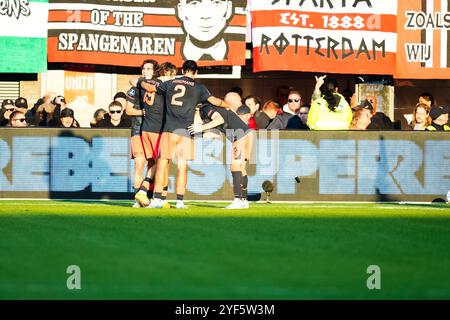 Rotterdam, pays-Bas. 03 Nov, 2024. Rotterdam - 0-3 lors de la onzième manche de compétition de la saison Eredivisie 2024/2025. Le match se déroule entre le Sparta Rotterdam et le FC Utrecht au Het Kasteel le 3 novembre 2024 à Rotterdam, aux pays-Bas. (VK Sportphoto/Danny de Groot) crédit : Yannick Verhoeven/Alamy Live News Banque D'Images