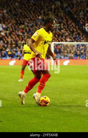 Hillsborough Stadium, Sheffield, Angleterre - 2 novembre 2024 Ken Sema (12) de Watford - pendant le match Sheffield Wednesday v Watford, EFL Championship, 2024/25, Hillsborough Stadium, Sheffield, Angleterre - 2 novembre 2024 crédit : Arthur Haigh/WhiteRosePhotos/Alamy Live News Banque D'Images