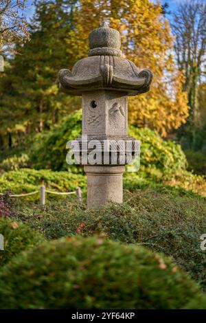 Parc Szczytnicki jardin japonais en automne Wroclaw basse Silésie Pologne Banque D'Images