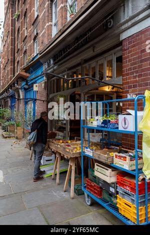 Leila's Shop London - épicerie et café de Leila McAlister près d'Arnold Circus dans Shoreditch à Londres. Leila's Shop Calvert Ave Bethnal Green, Banque D'Images