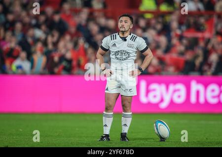 2 novembre 2024, Thomond Park, Limerick, Irlande - action de Munster Rugby vs All Blacks XV. Banque D'Images