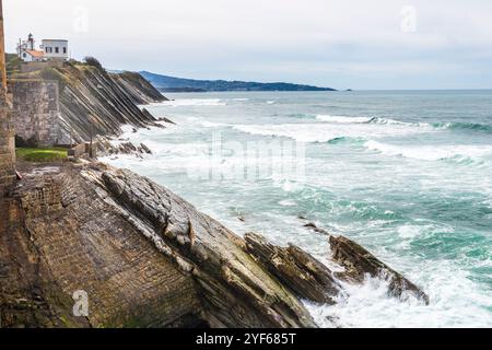 Environs de Fort de Socoa, Ciboure Banque D'Images