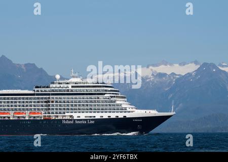 Alaska, Sitka. Holland America Line, Eurodam. Banque D'Images