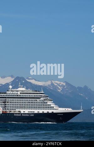 Alaska, Sitka. Holland America Line, Eurodam. Banque D'Images