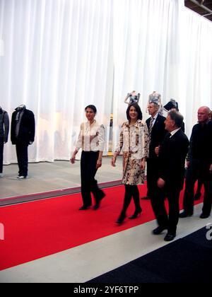 La princesse de la couronne Marie visite la Foire internationale de la mode CIFF-Copenhague (semaine de la mode de Copenhague) et visite l'exposition de fourrure de Kopenahgen et les stands de visite au Bella Ceneter Copenhague Danemark 11 février 2007 (photo de BE/Dean Pictures) Banque D'Images