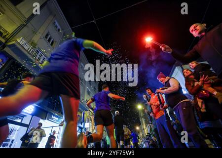 Zagreb, Croatie. 03 Nov, 2024. Les gens participent à la 13e course de 10 km de Zagreb Night le 3 novembre 2024. À Zagreb, Croatie. Photo : Sanjin Strukic/PIXSELL crédit : Pixsell/Alamy Live News Banque D'Images