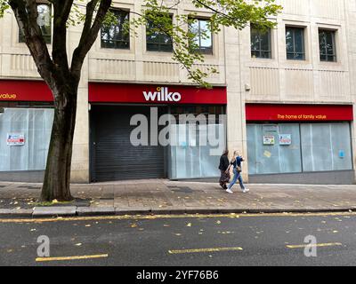 Fermeture du magasin Wilko sur Union Street. Bristol, Angleterre, Royaume-Uni. 29 octobre 2024. Banque D'Images