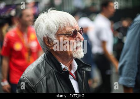 ECCLESTONE Bernie (gbr), ancien PDG de Formula One Group, portrait lors du Formula 1 Grande Premio de Sao Paulo 2024, 21ème manche du Championnat du monde de formule 1 2024 du 1er au 3 novembre 2024 sur le circuit Interlagos, à Sao Paulo, Brésil Banque D'Images