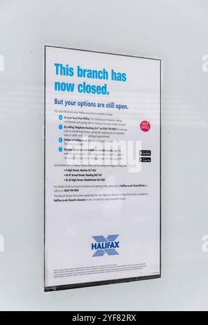 Une succursale fermée du Halifax, Henley-on-Thames, Royaume-Uni Banque D'Images