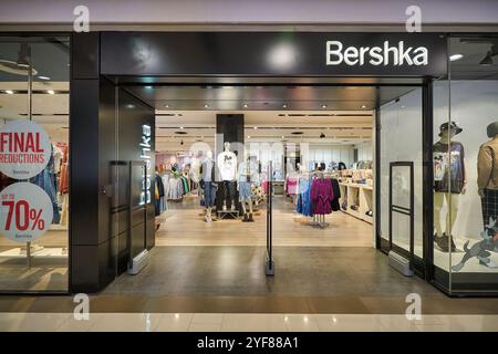 BANGKOK, THAÏLANDE - 24 JANVIER 2020 : entrée au magasin Bershka à Bangkok. Banque D'Images