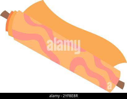 Icône de tissu sur mesure Illustration de Vecteur