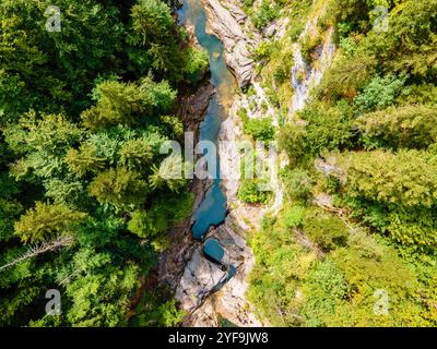 Vue imprenable depuis le sommet du Canyon, paysage du chef-d'œuvre de la nature Banque D'Images