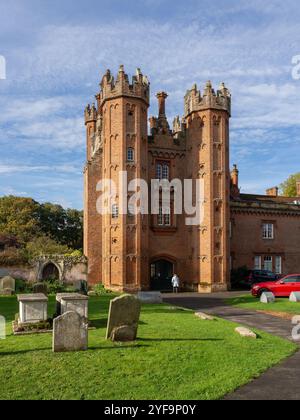 Deanery Tower datant de 1495 dans la ville de Hadleigh, Suffolk, Royaume-Uni Banque D'Images