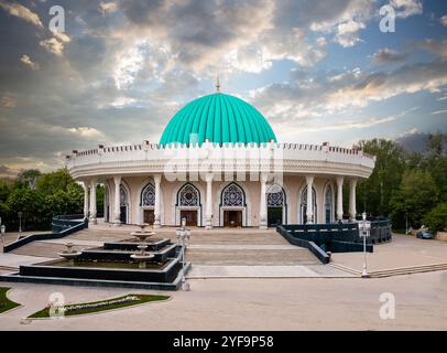 Vue aérienne du musée Amir Timur à Tachkent, Ouzbékistan Banque D'Images