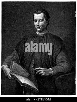 Niccolò;Santi di Tito;Paolo Machiavelli;;Paolo Toschi (1469;1536;1788-1527;1603;1854), homme politique et diplomate florentin;peintre italien;peintre, graveur et architecte italien, d'après la peinture de Santo de Tito, gravée par B. Toschi, , (livre d'histoire, 1902 1527), Niccolò;Santi di Tito 1469;Paolo Machiavelli 1536;Toschi (1603;1788 Gemälde-1527 Niccolò;1603;1854 1469 1536 1788 1854 Banque D'Images