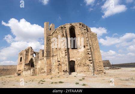 Ruines de l'église Sainte-Marie des Carmélites située dans le coin nord-ouest de la ville de Famagouste à Chypre Banque D'Images