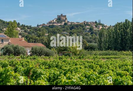 Paysages autour de le Barroux dans le département de Vacluse dans la région Provence du sud de la France Banque D'Images