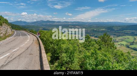 Impression autour du Mont Ventoux, une montagne dans la région provençale du sud de la France Banque D'Images