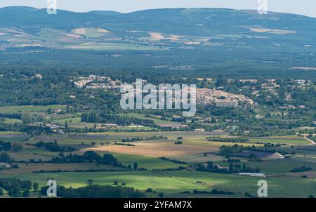 Impression autour du Mont Ventoux, une montagne dans la région provençale du sud de la France Banque D'Images