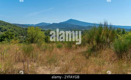 Impression autour du Mont Ventoux, une montagne dans la région provençale du sud de la France Banque D'Images