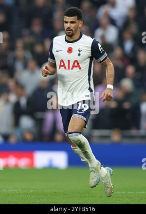 Londres, Royaume-Uni. 3 novembre 2024. Dominic Solanke de Tottenham Hotspur lors du match de premier League au Tottenham Hotspur Stadium, à Londres. Le crédit photo devrait se lire : Paul Terry/Sportimage crédit : Sportimage Ltd/Alamy Live News Banque D'Images