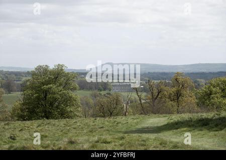 Vue sur Petworth Park West Sussex, Angleterre Banque D'Images