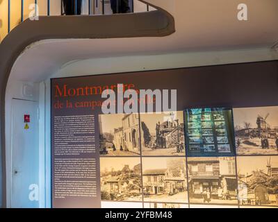 Oeuvres de Musee de Montmartre, Montmartre, Paris, France, Europe, UE. Banque D'Images