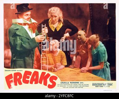 Freaks (MGM 1932 - Excelsior, réédition 1949) Dwain Esper Banque D'Images