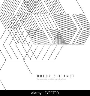 Arrière-plan hexagonal abstrait. Illustration vectorielle Illustration de Vecteur