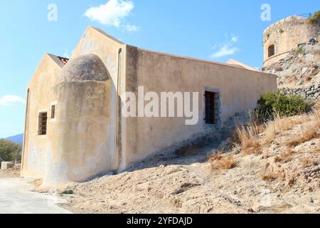 Spinalonga - Église de Saint-Georges Banque D'Images