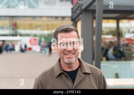 FRANCFORT-SUR-le-MAIN, Allemagne - 18 octobre 2024 : Karl-Theodor zu Guttenberg (*1971, homme politique allemand (CSU), ancien ministre de l'économie, ministre de la Défense) à la 76e Foire du livre de Francfort / Buchmesse Francfort Banque D'Images