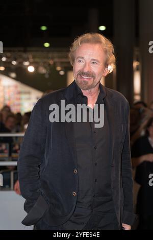 FRANCFORT-SUR-le-MAIN, Allemagne - 19 octobre 2024 : Thomas Gottschalk (*1950, animateur de télévision et animateur allemand) à la 76e Foire du livre de Francfort / Buchmesse Francfort Banque D'Images