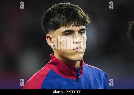 Barcelone, Espagne. 23 octobre 2024. Pau CUBARSI de Barcelone lors du match de football MD3 de l'UEFA Champions League, League phase MD3 entre le FC Barcelone et le Bayern Munich le 23 octobre 2024 à l'Estadi Olimpic Lluis Companys à Barcelone, Espagne - photo Matthieu Mirville (S Ros)/DPPI crédit : DPPI Media/Alamy Live News Banque D'Images