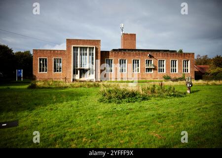 Station de traitement de l'eau des sourcils à Scarisbrick exploitée par United Utilities, John Lennon a travaillé comme ouvrier sur ce chantier de construction. Banque D'Images