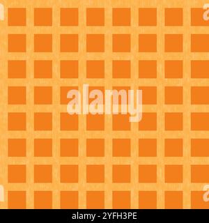 Motif Vichy rétro sans couture. Motif orange tendance BCBP. Banque D'Images