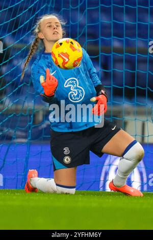 Everton FC v Chelsea FC- Barclays Women's Super League LIVERPOOL, ANGLETERRE - 2 novembre 2024 Hannah Hamptonpendant le match de Super League féminin entre Everton FC et Liverpool au Goodison Park le 2 novembre à Liverpool, Royaume-Uni. (Photo Alan Edwards) Banque D'Images