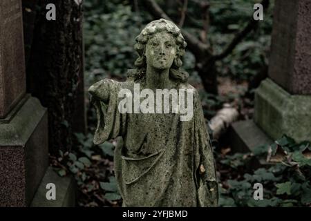 Le cimetière d'Abney Park est l'un des « sept magnifiques » cimetières de Londres, en Angleterre. Banque D'Images