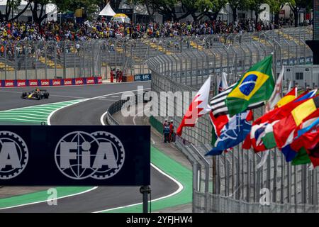 Sao Paulo, Brésil, 02 novembre 2024, Max Verstappen, des pays-Bas, concourt pour Red Bull Racing. La Sao Paulo Grand Prix Sprint Race 2024, qui se déroule à Sao Paulo, Brésil. Crédit : Michael Potts/Alamy Live News Banque D'Images