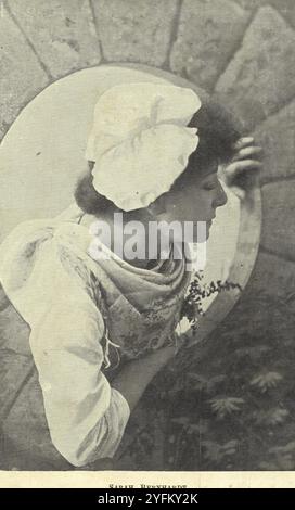 Sarah Bernhardt - actrice française du XIXe siècle. Une image de théâtre vintage de Sarah Bernhardt actrice française Banque D'Images