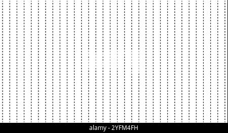 Motif de ligne pointillée verticale sans couture sur fond blanc. Illustration de Vecteur