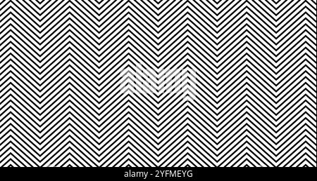 Motif classique sans couture chevron zigzag sur fond blanc. Illustration de Vecteur