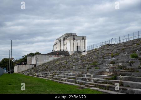 Zeppelinfeld à Nürnberg, Allemagne..vue de l'ancienne salle de congrès nazie à Nurnberg, Banque D'Images